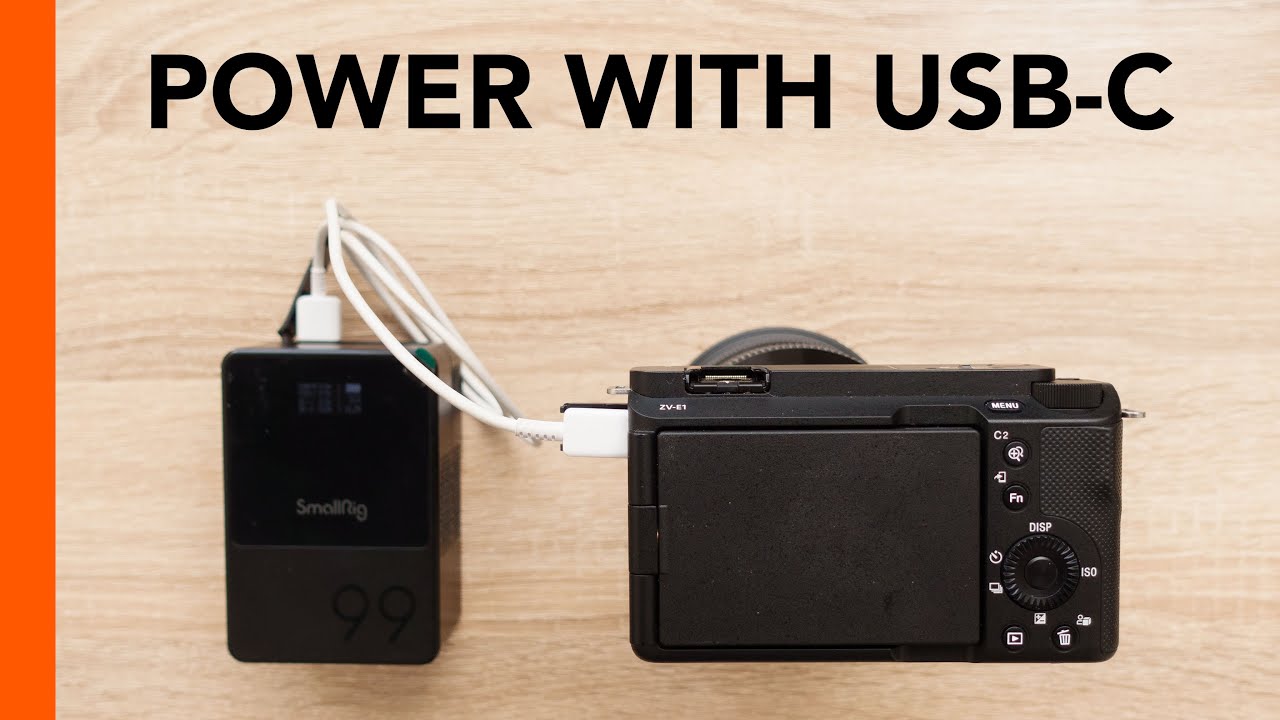 Sony ZV-E1 - Power & Charge with USB-C