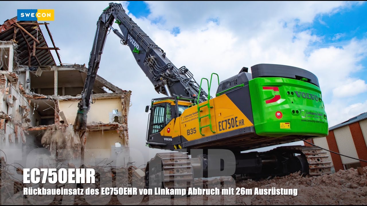 Volvo EC750EHR... Abbruchbagger von Linkamp Abbruch im Einsatz.