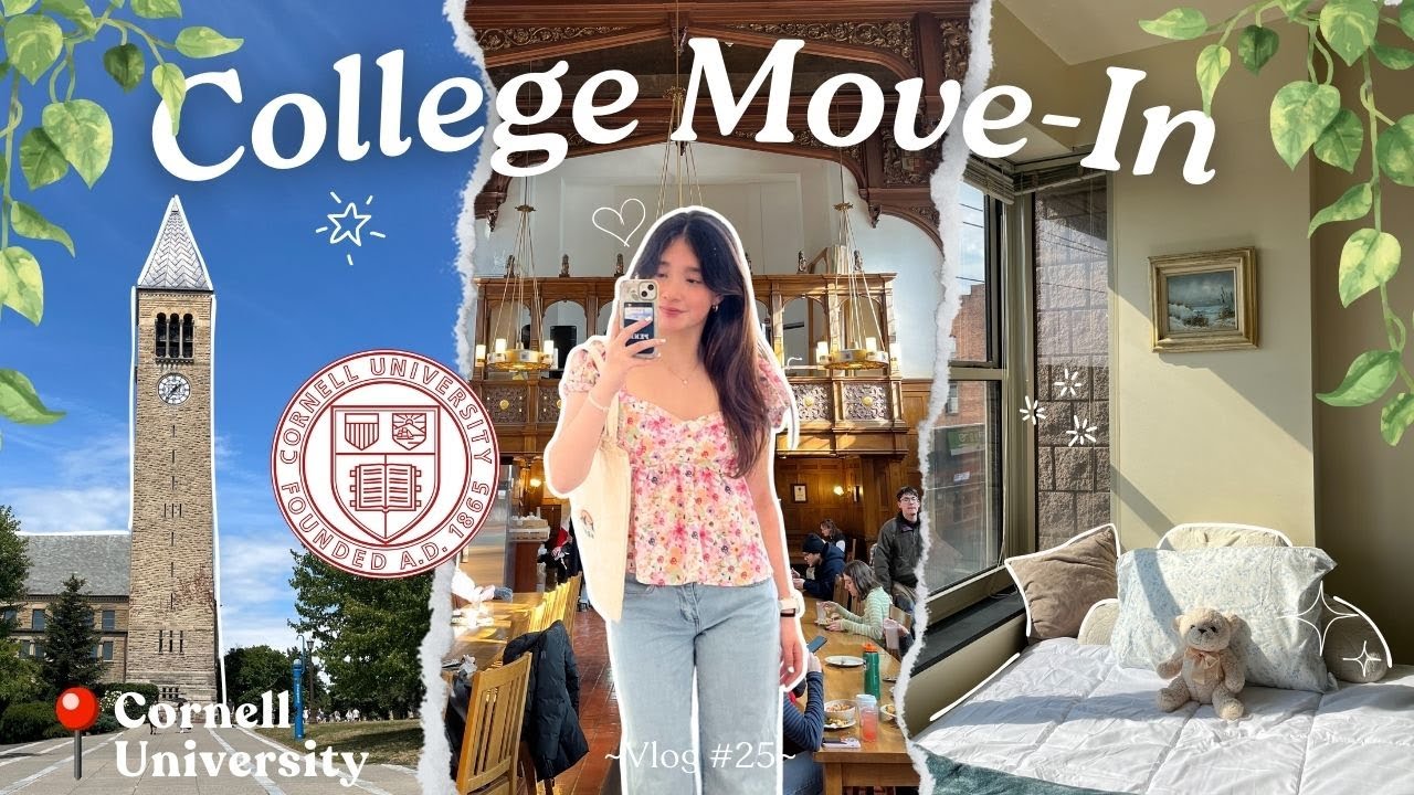 CORNELL MOVE-IN VLOG 2025 📦 ❣️ | unpacking, room tour, o-week, ctown | {Junior Year}