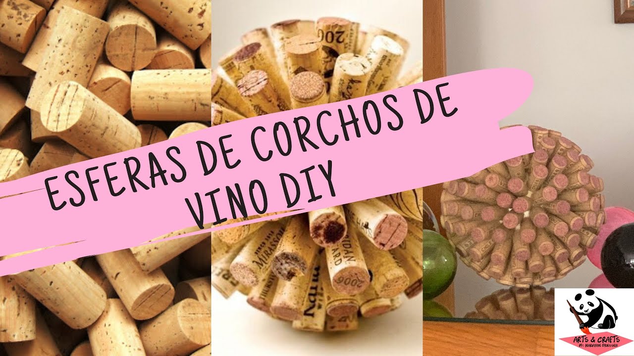 Esferas de Corchos de Vino DIY | ¡Súper fácil!