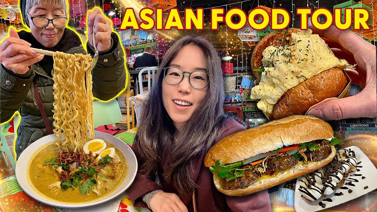 ASIAN STREET FOOD TOUR in Downtown Seattle 🍜 ft Laksa Noodles, Banh Mi & More!