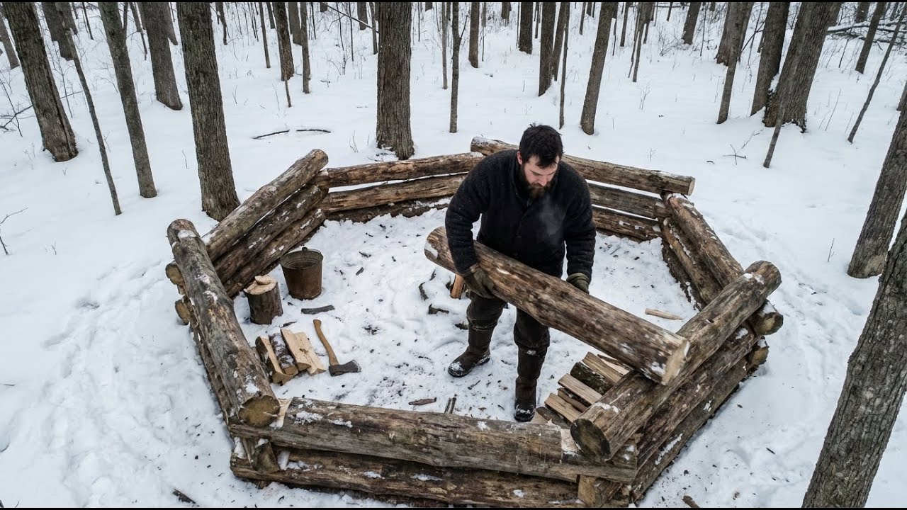 Eles riram quando ele construiu uma cabana octogonal, até que a temperatura manteve 15ºC mais alta.