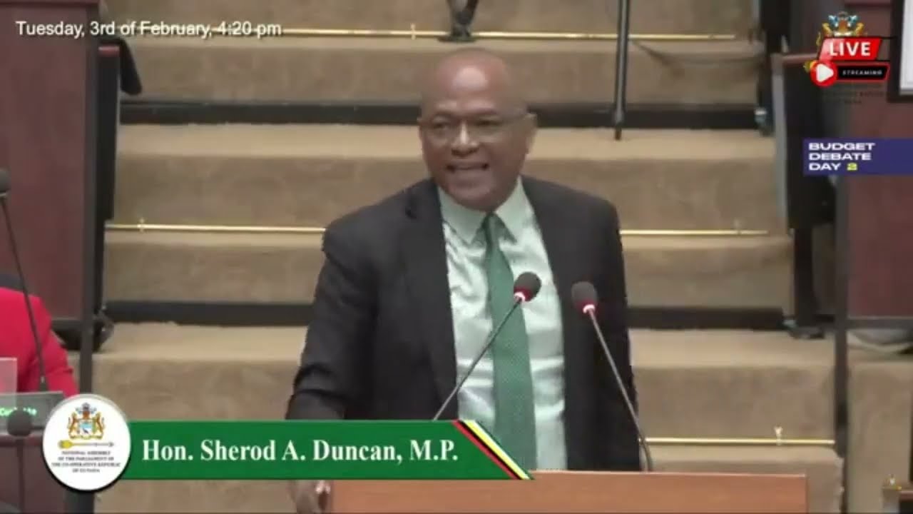 MP Sherod Duncan Budget Presentation 2026