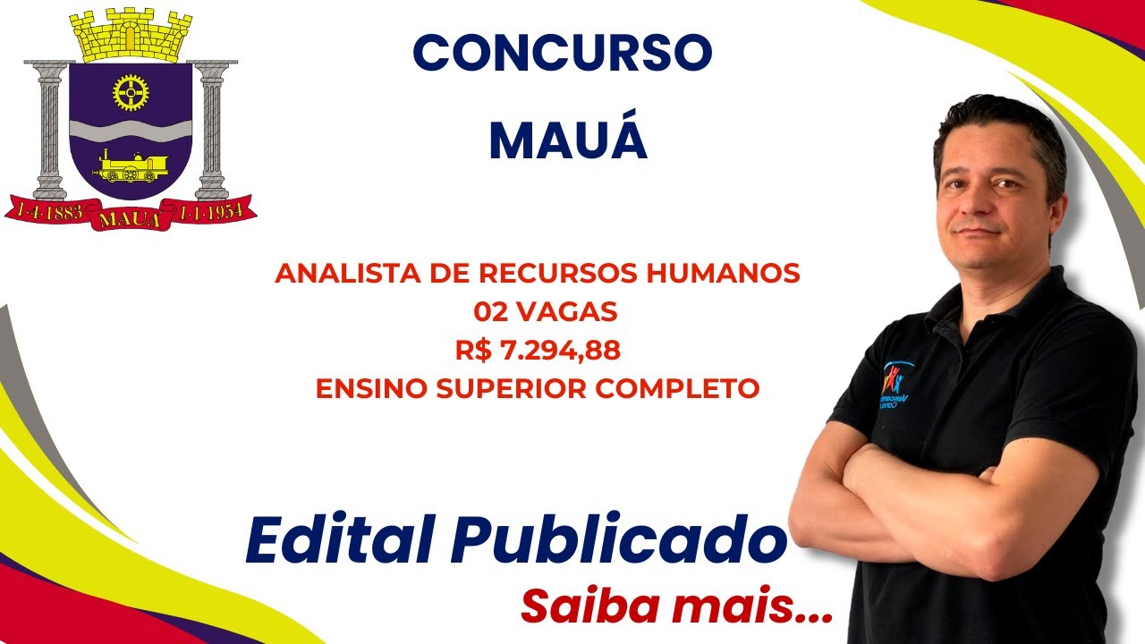 Urgente! Concurso Prefeitura de Mau&aacute; - Analista de Recursos Humanos   An&aacute;lise do Edital