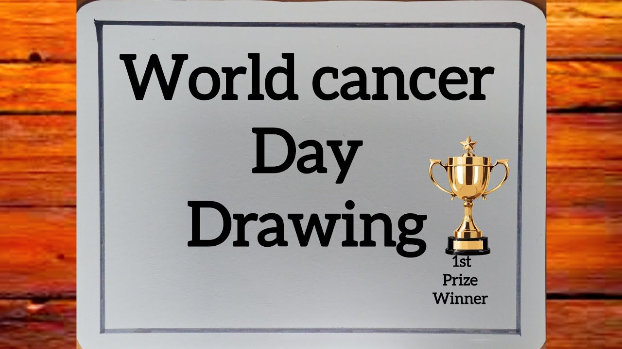 World Cancer Day Poster Drawing | Cancer Day Drawing | Cancer Awareness Drawing | United by Unique