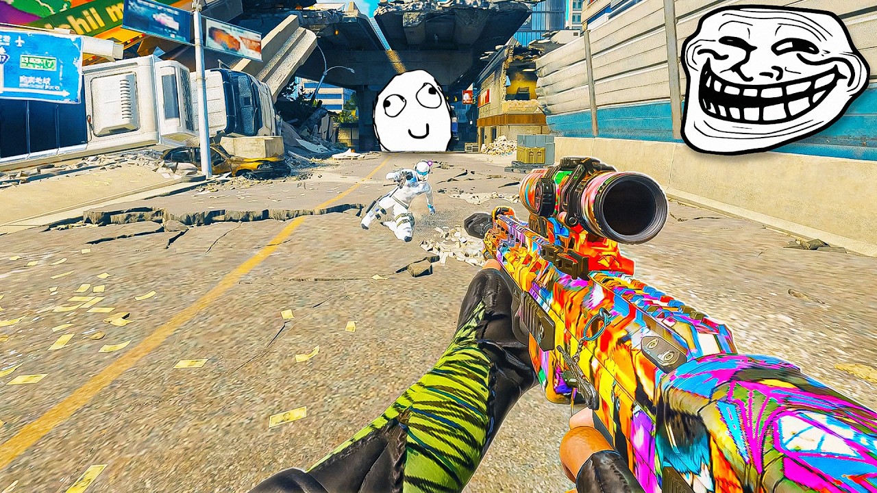 Acting like a BOT then POPPING OFF with a SNIPER (HILARIOUS REACTIONS)