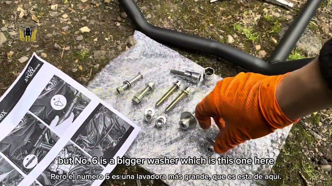Honda CB500X top crash bars fitting #crashbars #hondacb500x #motorcycle #accessories #howto #diy