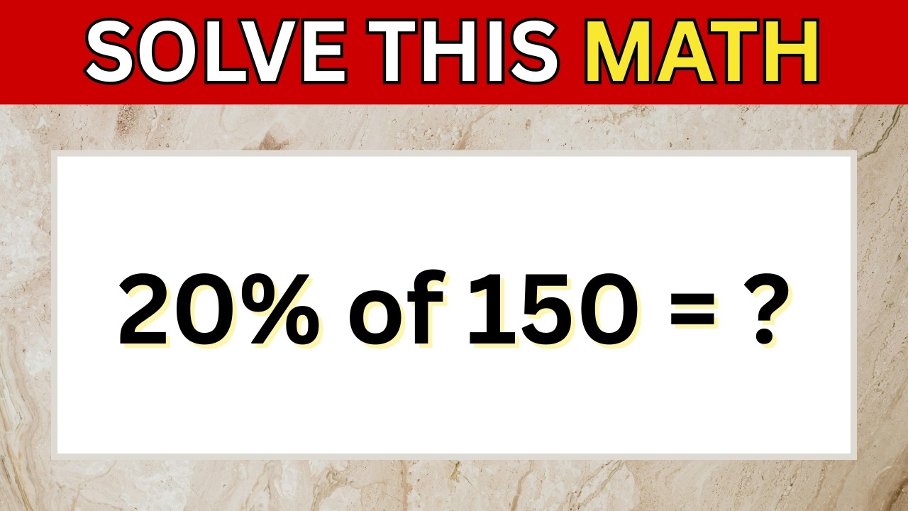 Are You Smarter Than a High School Student ?Test Your Math Skills