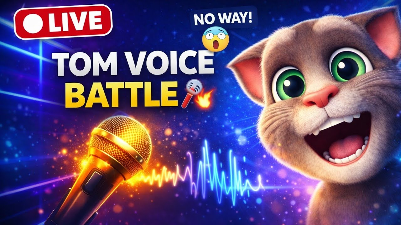 🔴 LIVE Talking Tom Funny Voice Challenge 😆🎤 | Join Fast! #TalkingTom #MyTalkingTom #LiveStream