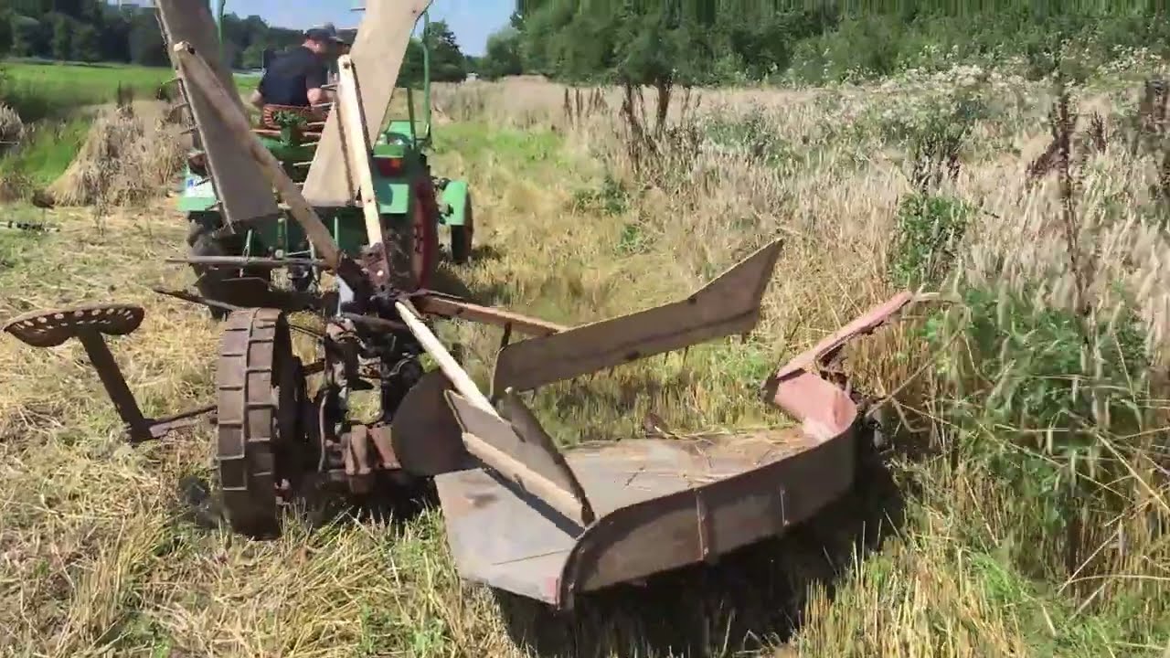 Roggenernte mit Flügelmäher und Dreschmaschine wie vor 100 Jahren! - Ein verrücktes Experiment!