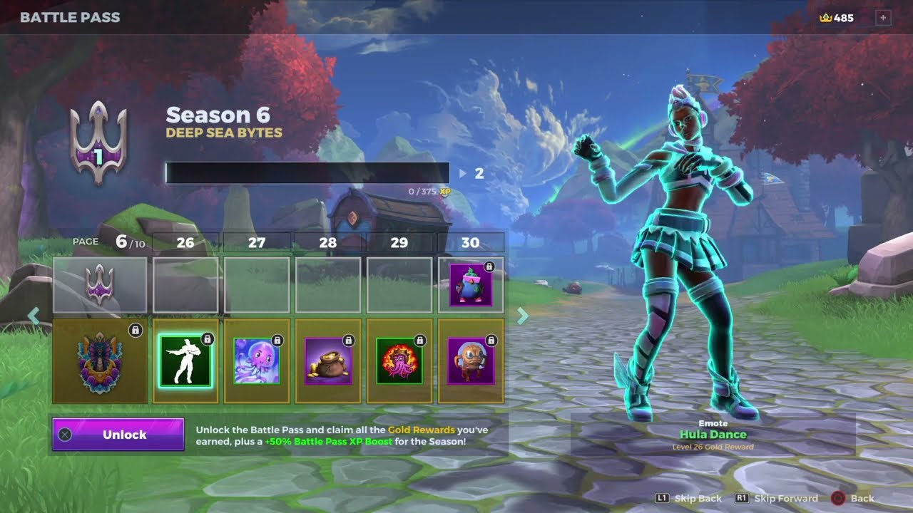 All 50 new Battle Pass tiers Realm Royale Reforged Season 6.