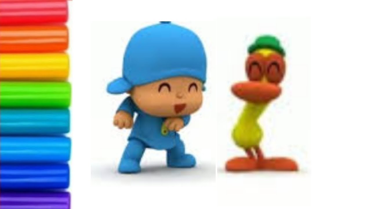 Colourful pocoyo💕💕 drawing | easy pocoyo drawing | drawing for kids | step by step pocoyo