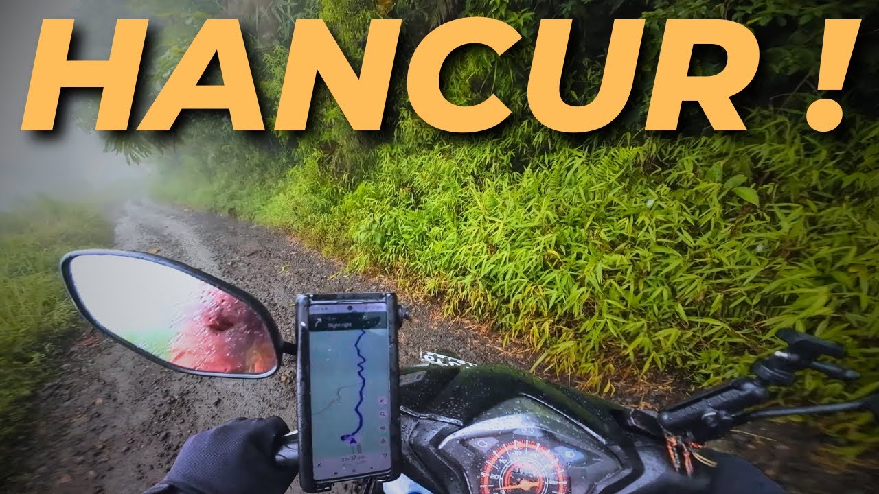 Nyaris CRASH di HUTAN ! Jalur Paling ANCUR Menuju PANGANDARAN !