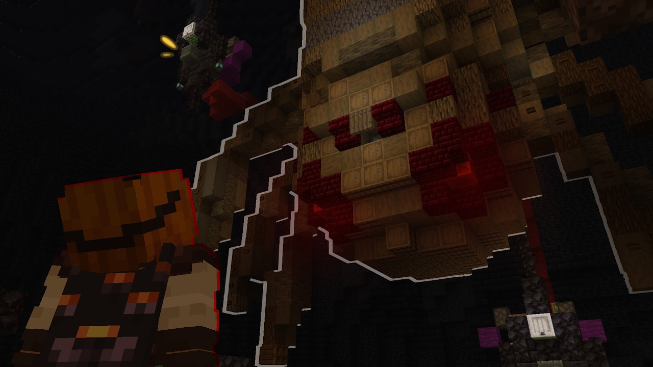 I made a custom bossfight in MINECRAFT using redstone