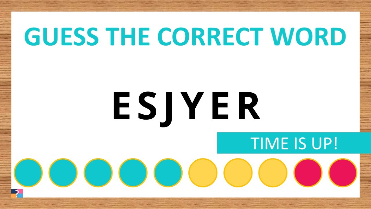 Guess the Correct Word! Unscramble in Record Time! 6 Letters | Agent Quiz