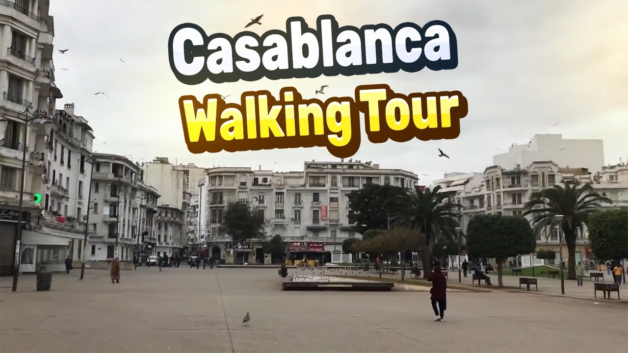 Casablanca Walking Tour - Mohammed V Square - United Nations Square - Hassan II Mosque