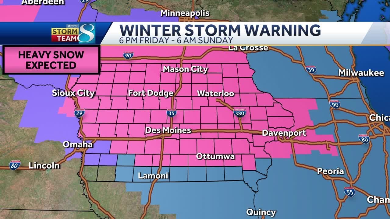 Iowa weather: Winter storm approaches this weekend