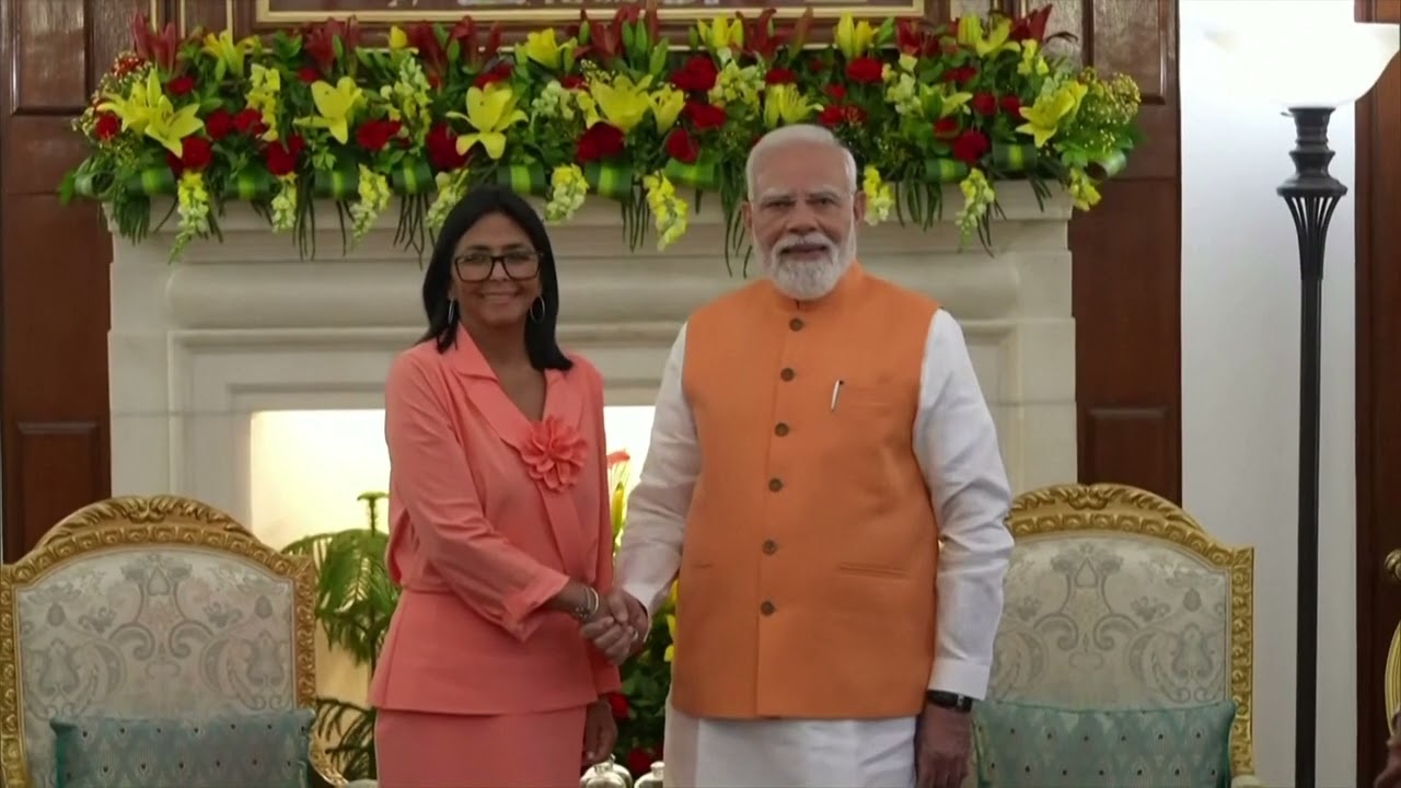 Venezuela interim president holds talks with PM Modi during India visit