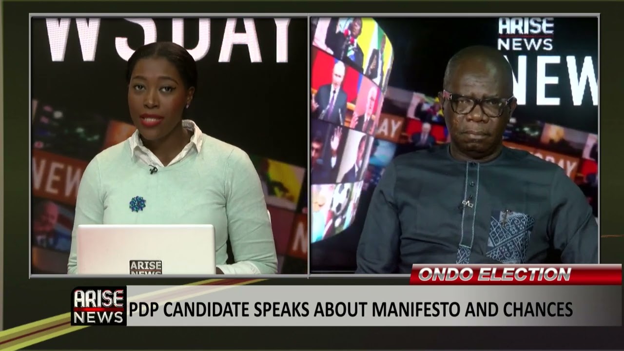 PDP Candidate Speaks About Manifesto And Chances - Agboola Ajayi