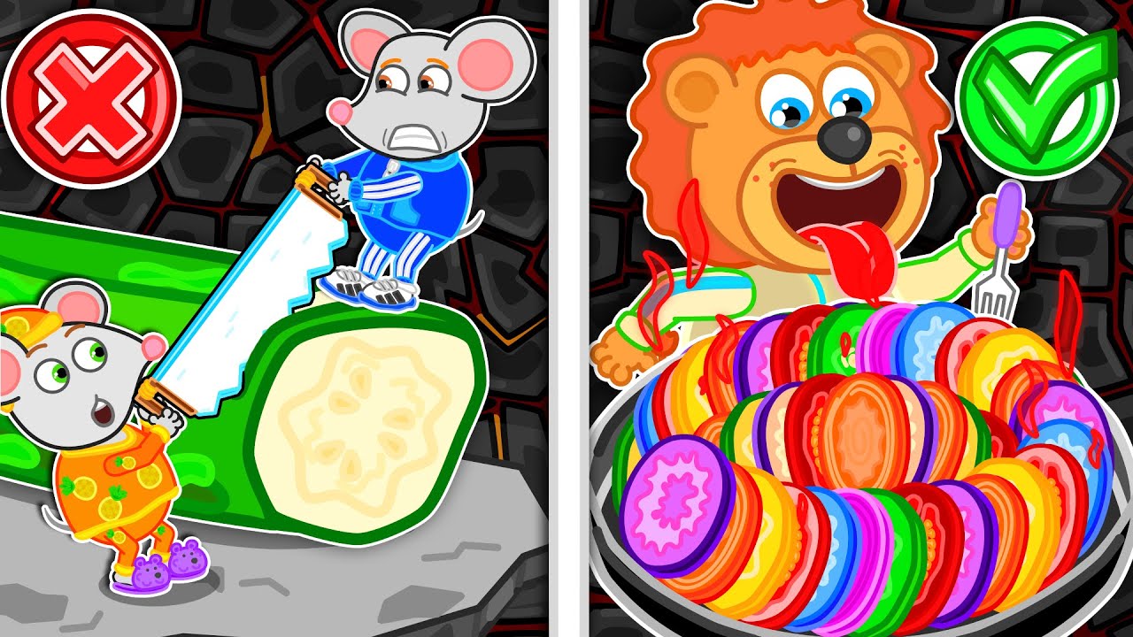 Lion Family Indonesia | Sayuran berwarna-warni | Kartun anak-anak