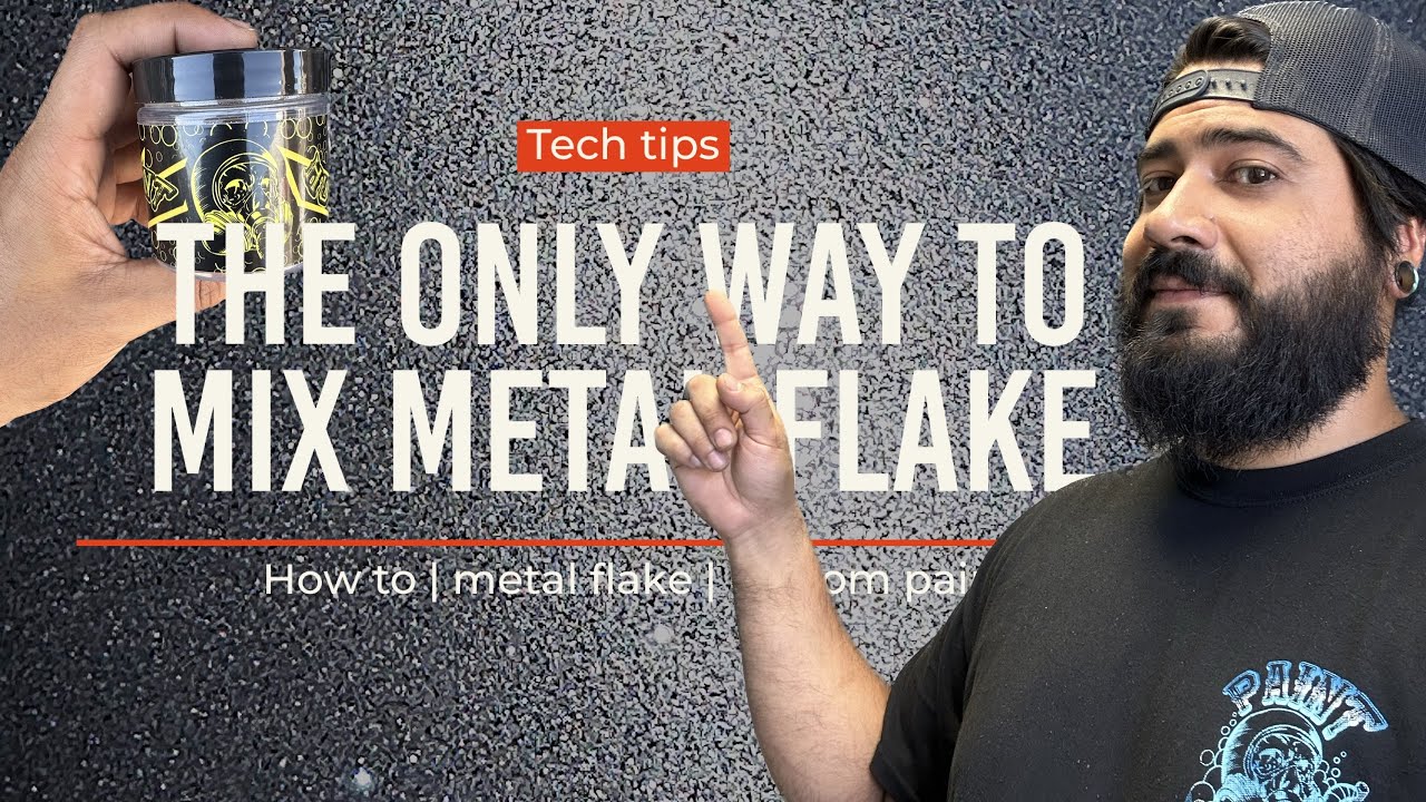 HOW TO MIX METAL FLAKE PAINT!!! And THE ONLY WAY TO MIX METAL FLAKE!!!!