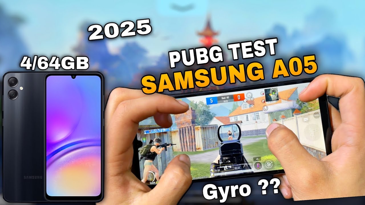 SAMSUNG A05 PUBG TEST 2025 !!🥵😧 | A05 Pubg Gyro Test | Fps Test | Battery Test