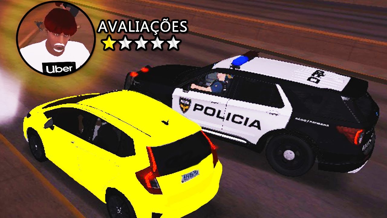 Os desafios de um UBER  🚗🚘  GTA MTA RP