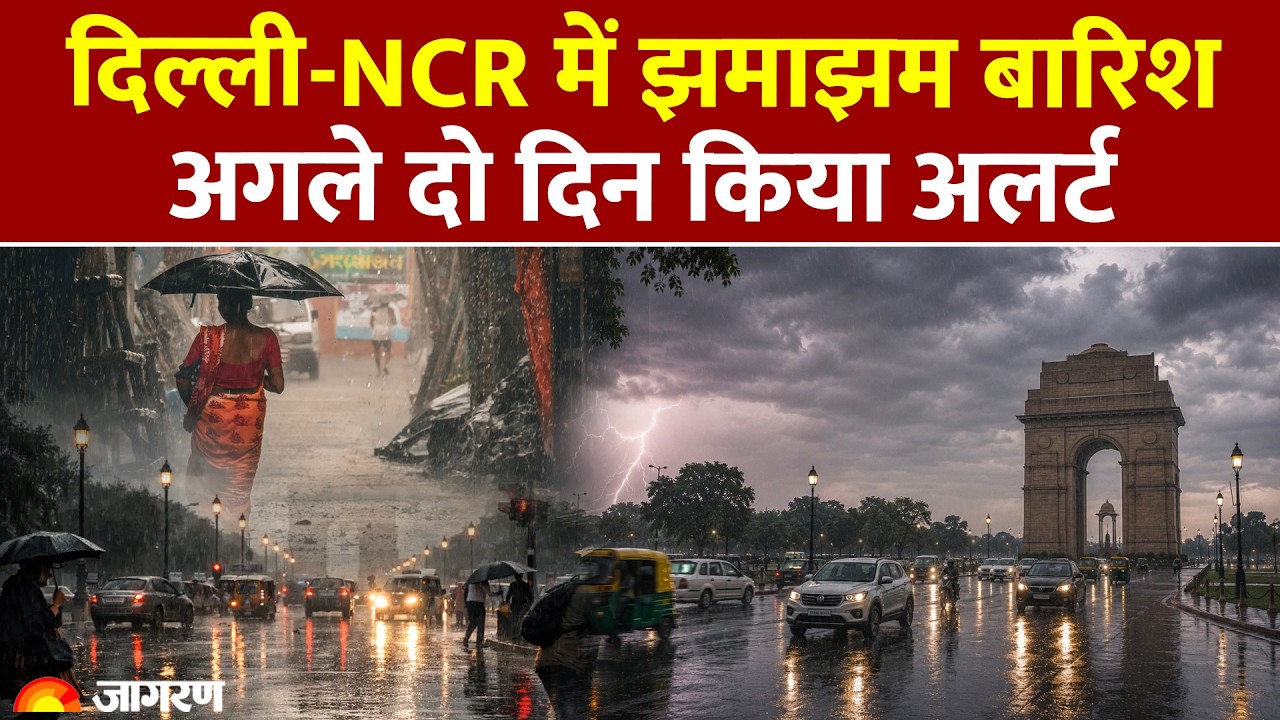 Delhi NCR Weather Update: दिल्ली-NCR में झमाझम बारिश अगले दो दिन किया अलर्ट Monsoon | Rain