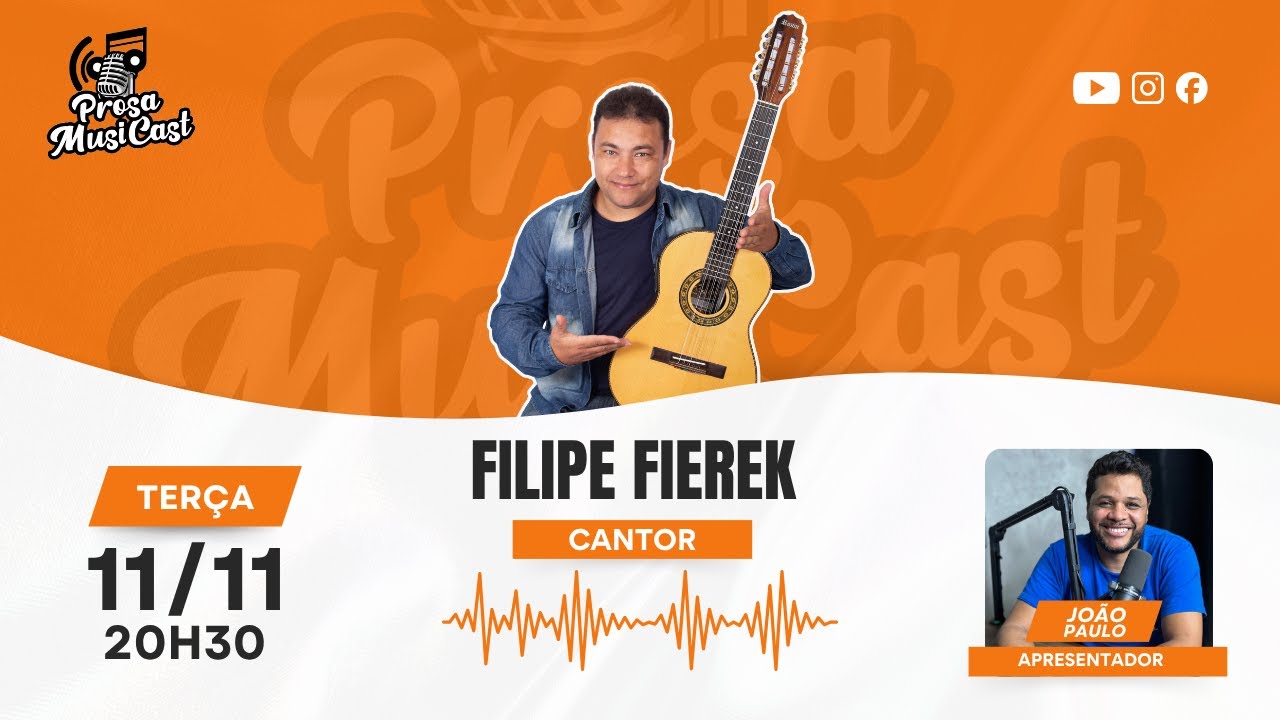 João Paulo apresenta cantor Filipe Fierek