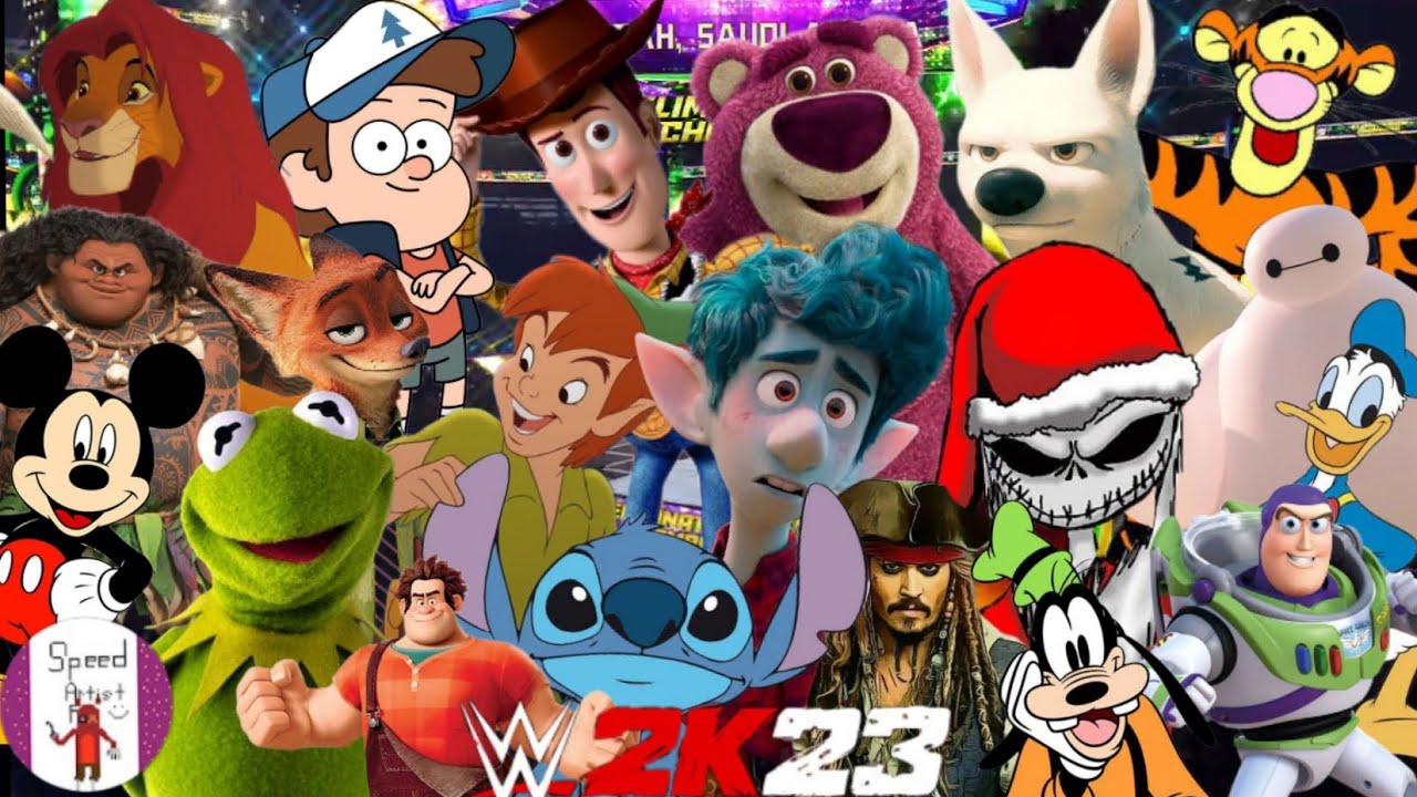 WWE 2k23 Disney Royal Rumble! Mickey Mouse, Toy Story, and Stitch! (S1 E9)