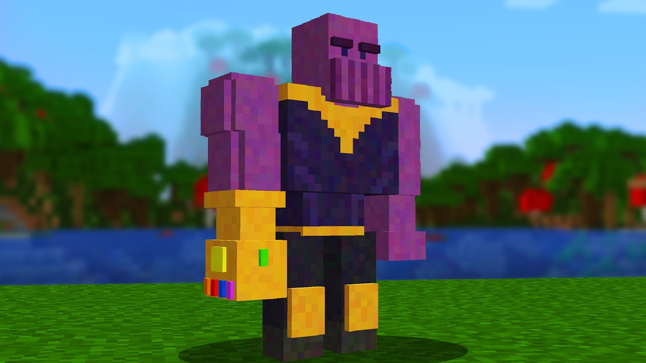 Я переделал каждого моба в злодеев Marvel в Minecraft.