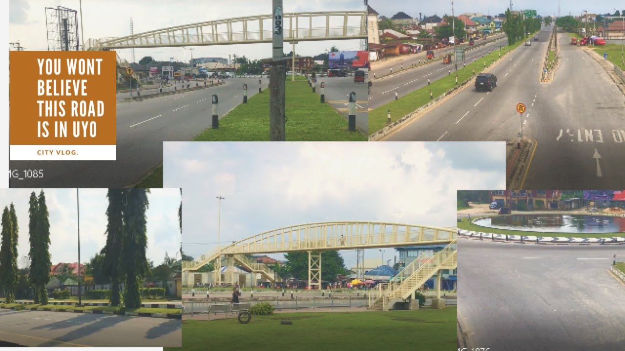 Major roads in uyo that went viral on the internet (four lanes by nwaniba road).