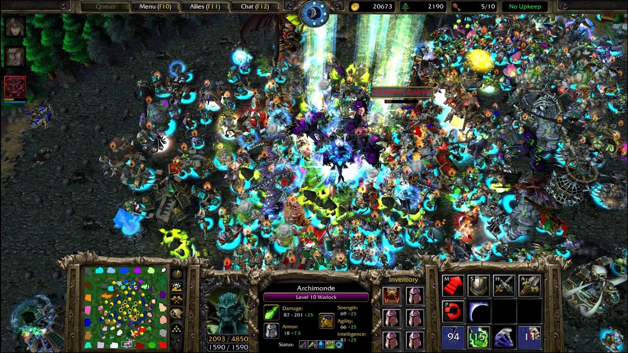 1 Archimonde vs 23 Insane Computers