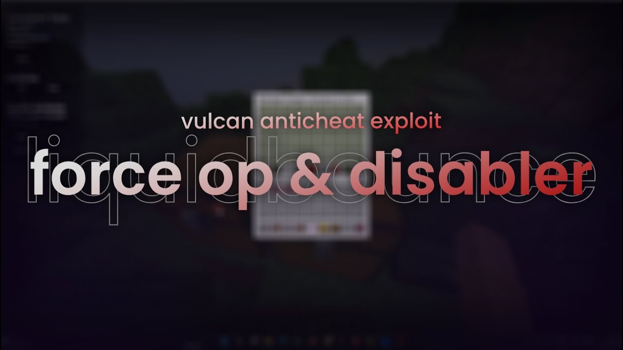 FORCE OP & DISABLER on Vulcan Servers! | LiquidBounce Nextgen