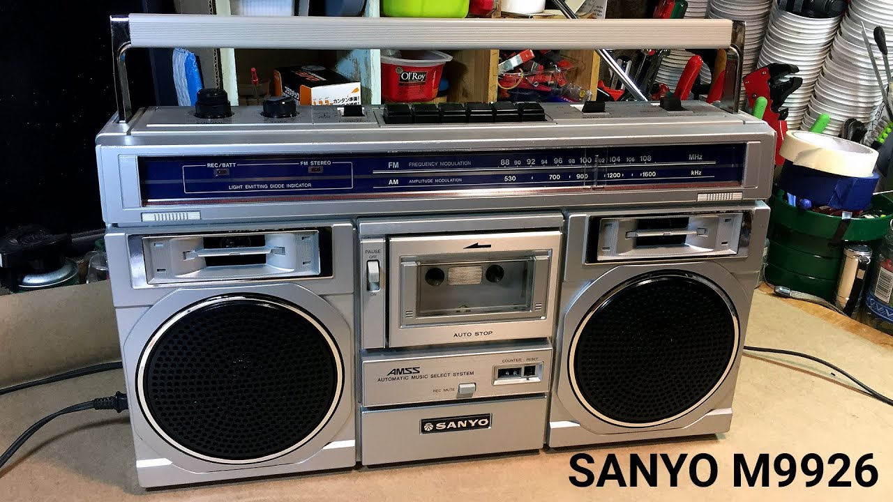 SANYO M9926 boombox cassette deck fix