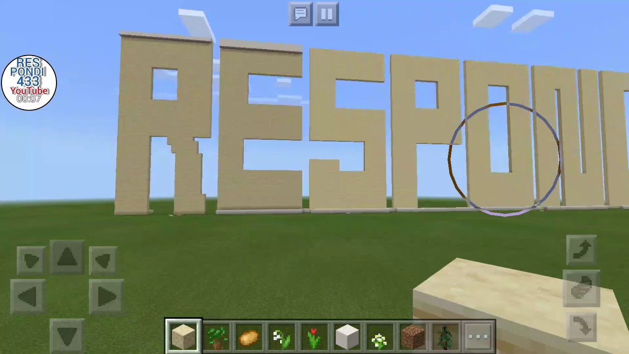 My Name Respondi433  In Minecraft !