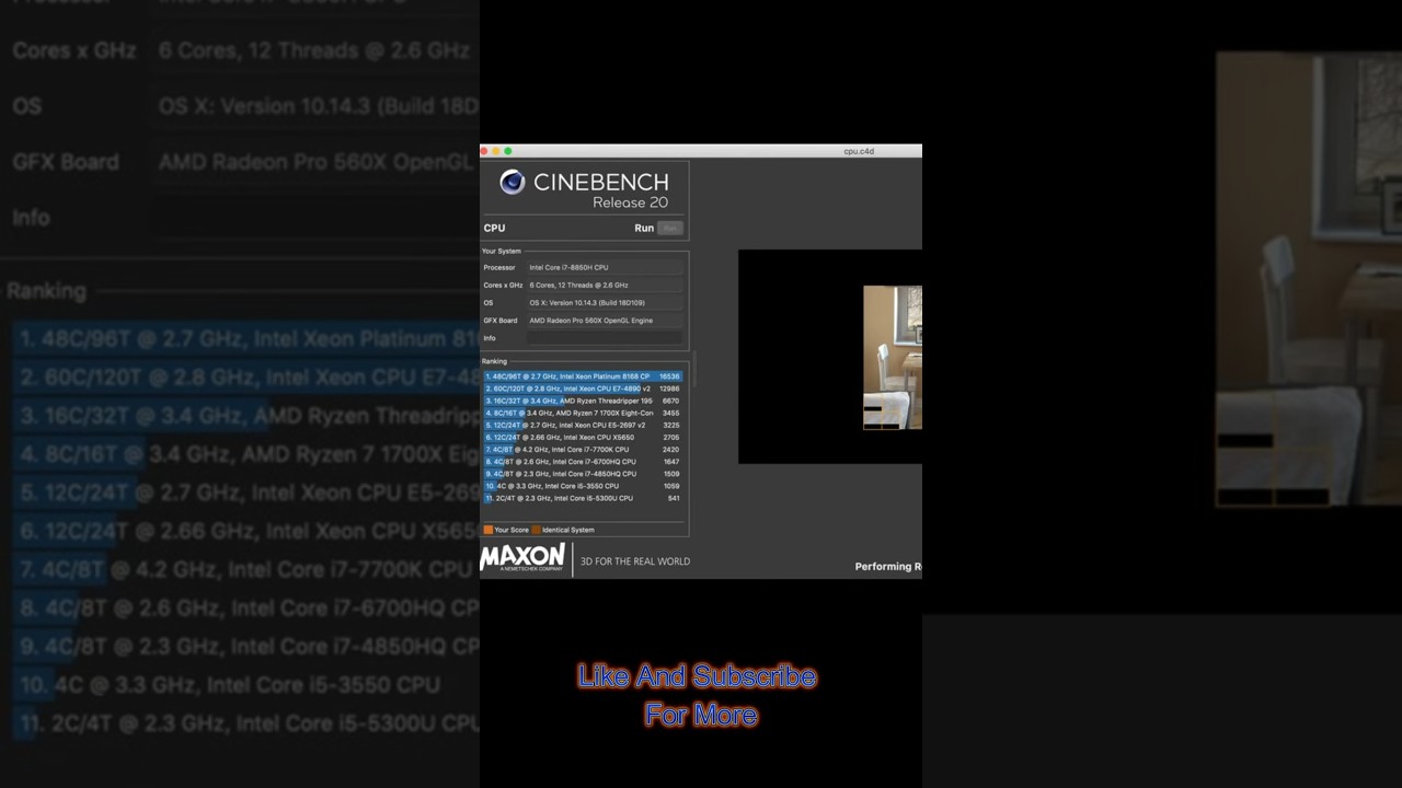 How To Test Your CPU (Cinebench R20) #benchmark #CPU #AMD #intel