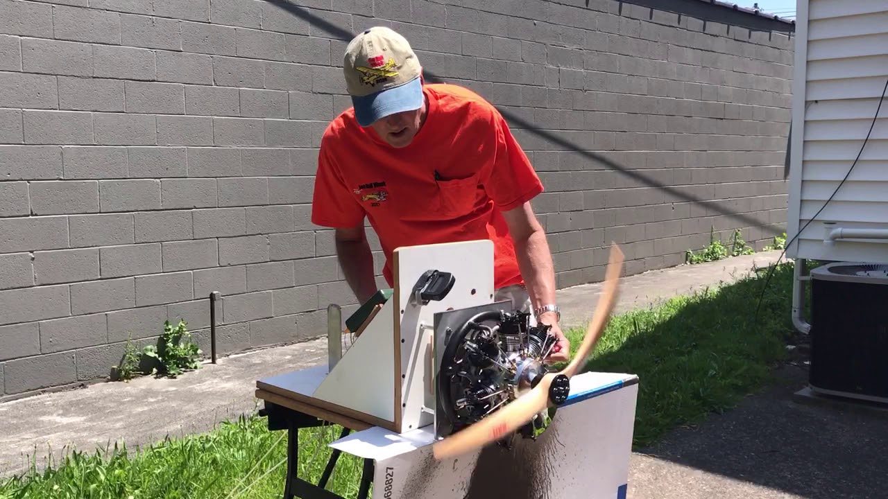 Breaking in a new UMS 7cylinder 160cc radial engine