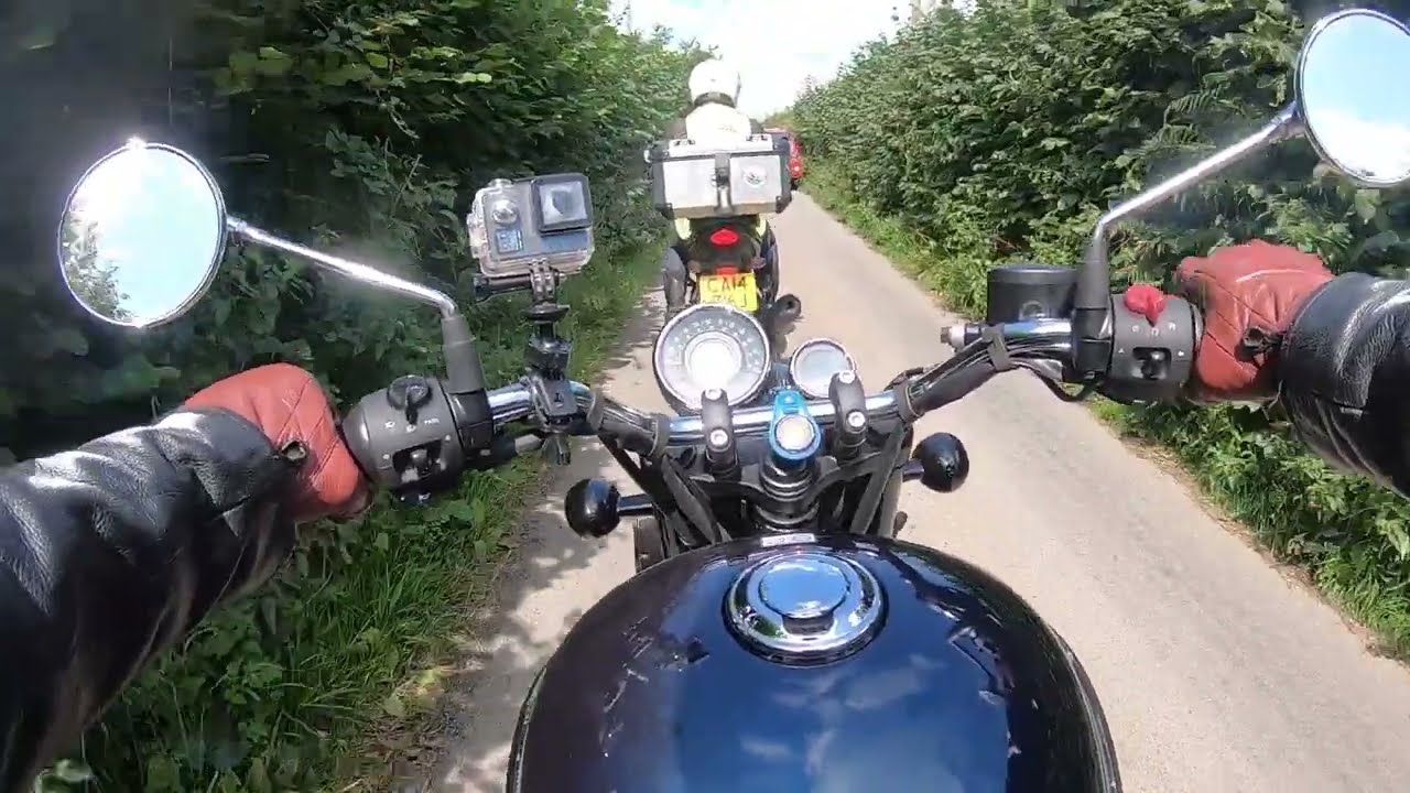 Royal Enfield Meteor 350 Classic 350 CB500x  from the Skirrid Inn to Hay on Wye