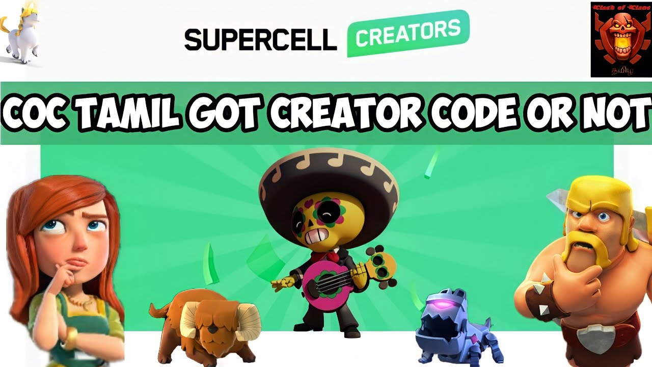 Clash of clans Tamil got creator code or not ? , Shan creator code , Clash of clans Tamil #Shan