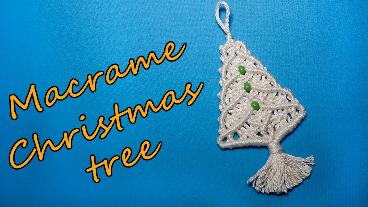МАКРАМЕ ЁЛОЧКА.  CHRISTMAS TREE MACRAME.