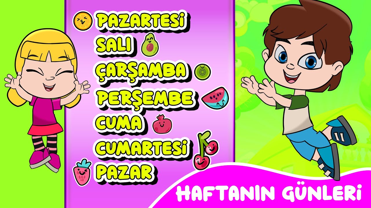 Haftanın Günlerini Öğreniyorum | Okul Öncesi Çocuk Şarkısı