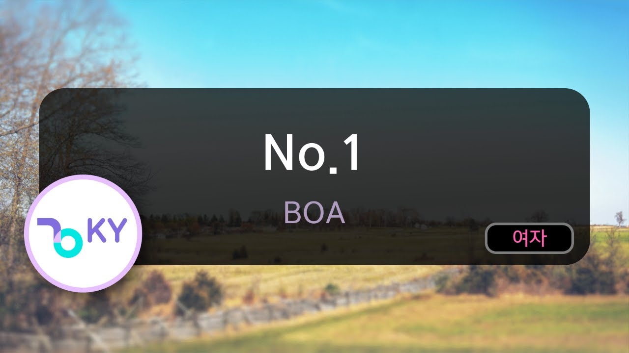 [고음질 MR] No.1 - BOA (KY.7868) / KY Karaoke