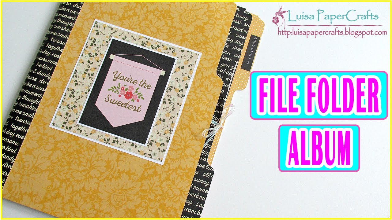 Album Grande hecho con Folders Muy Fácil | Tutorial Scrapbooking | Luisa PaperCrafts