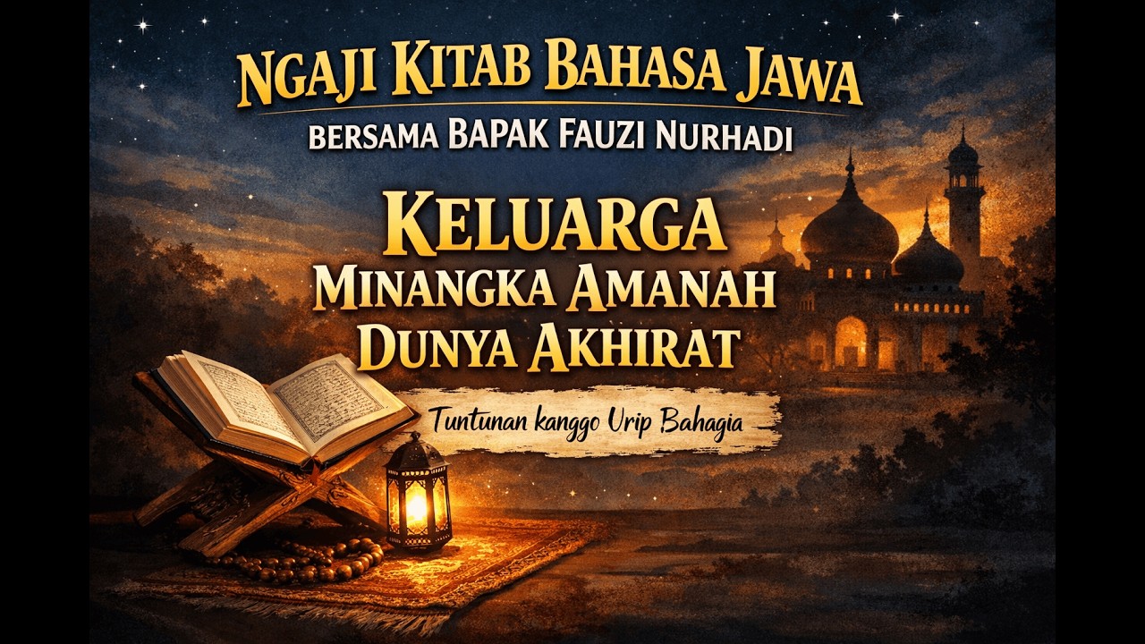 Ngaji Kitab Bahasa Jawa | Keluarga Minangka Amanah Dunya Akhirat – Bersama Bapak Fauzi Nurhadi