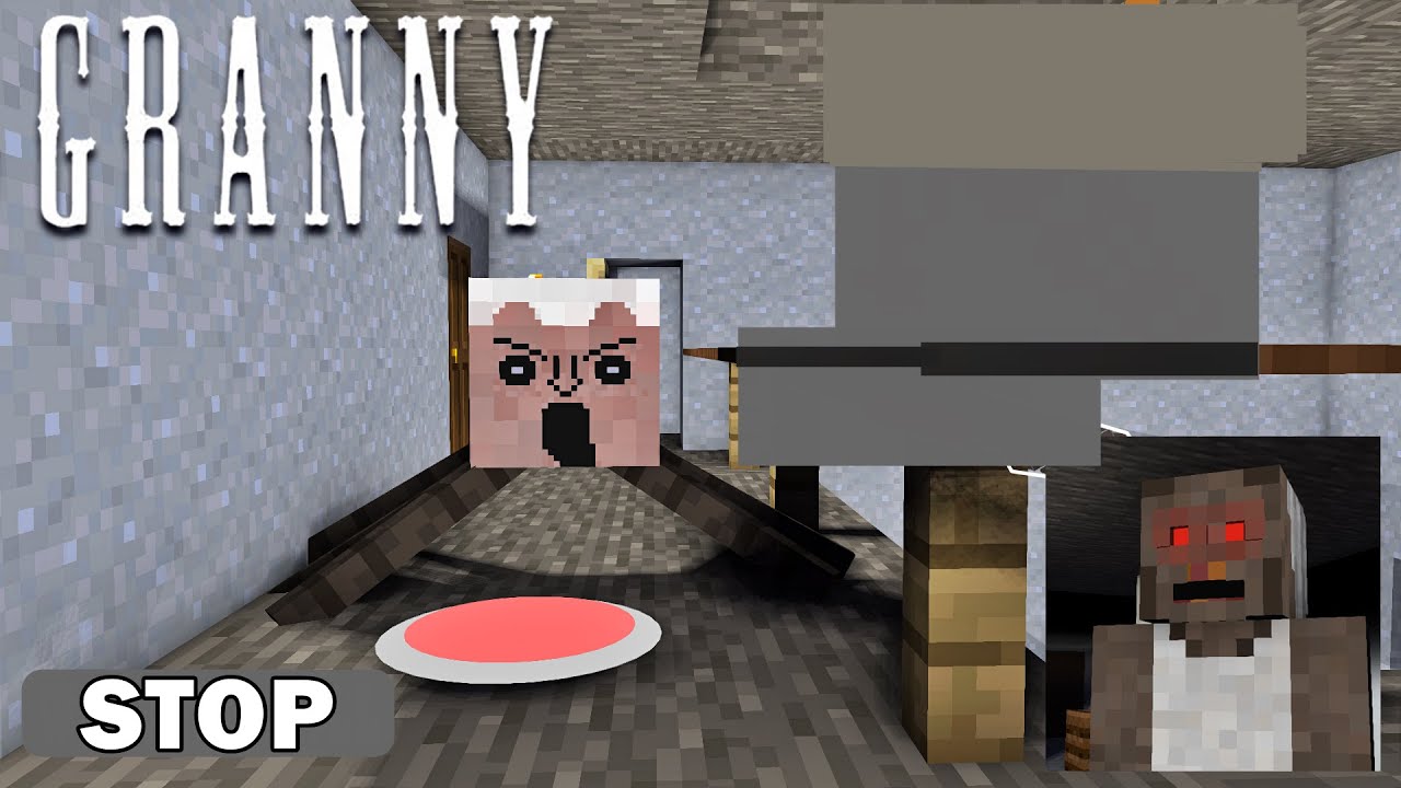 How to Stop Spider Angelina (Granny Minecraft 1.8 update)