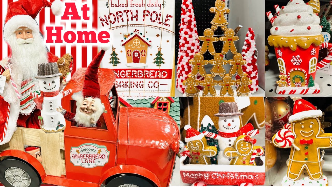 At Home Christmas 2024 Shop With Me | Christmas 2024 | Gingerbread Decorations