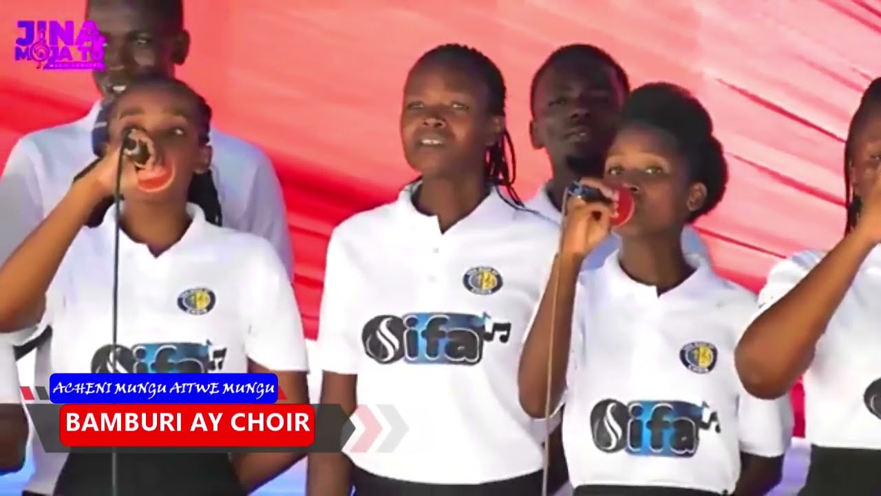 Bamburi AY Choir Performing Acha Mungu Aitwe Mungu  During JINA MOJA TU Album Launch