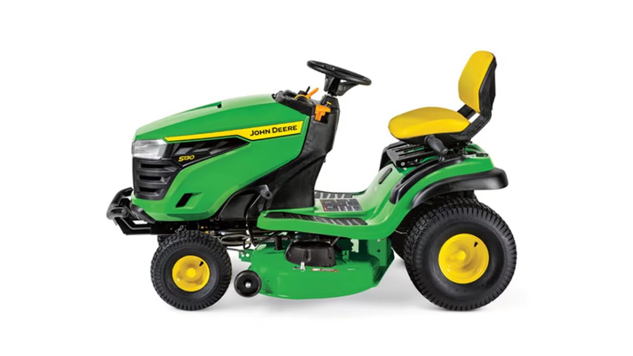 John Deere S130 Lawnmower Unboxing and First Walkaround