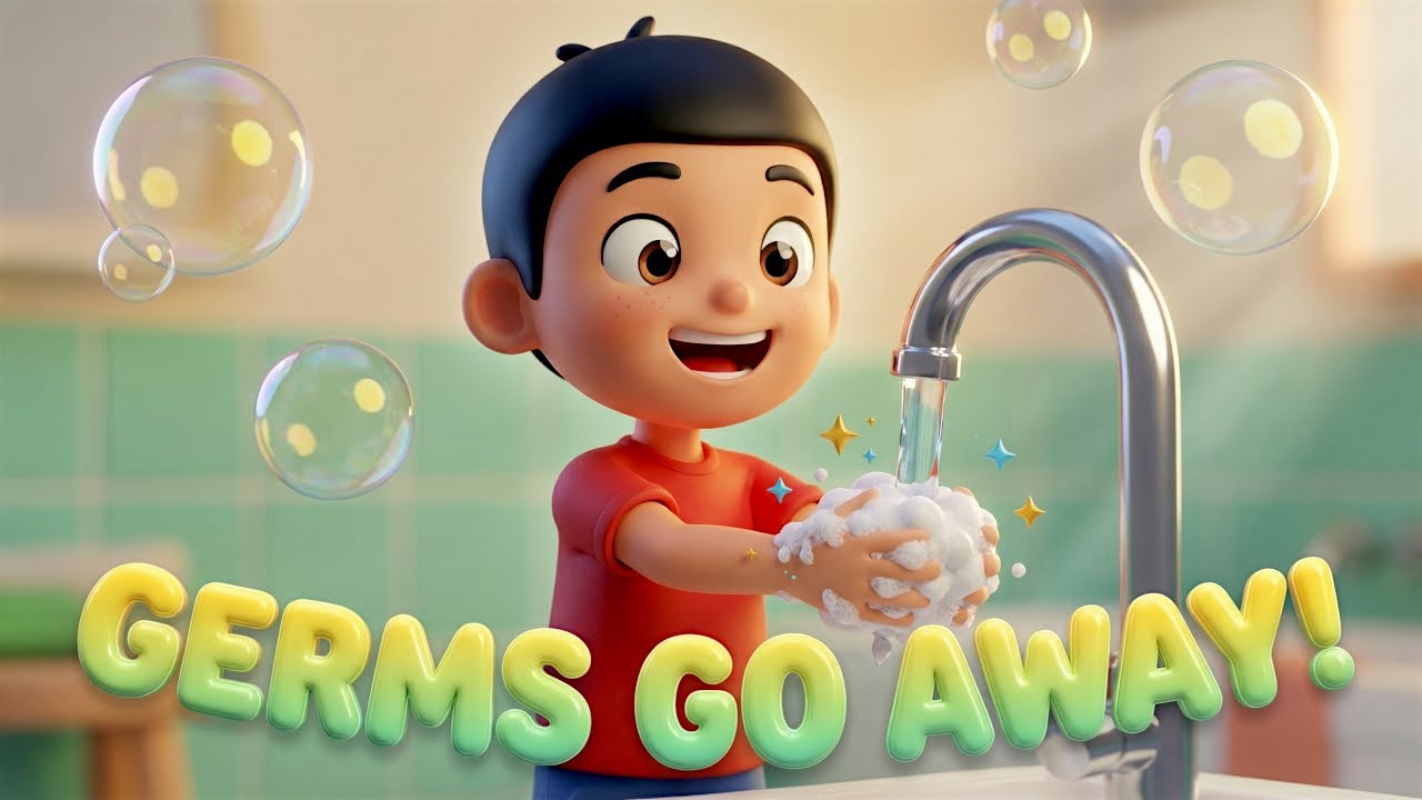 Wash Your Hands Song | Germs Go Away! Healthy Habits for Kids